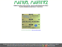 Tablet Screenshot of grabadosmanuelmartinez.com